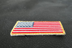 US Flag Patch Gold Border 2 Inch - 2x1.1 inch