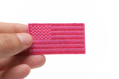 US Flag Patch Pink 2.5 Inch - 2.5x1.4 inch