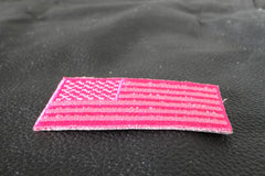 US Flag Patch Pink 2.5 Inch - 2.5x1.4 inch