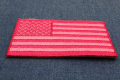 US Flag Patch Pink 2.5 Inch - 2.5x1.4 inch