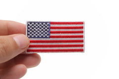 US Flag Patch White Border 2.5 Inches - 2.5x1.4 inch