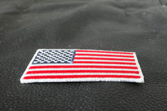 US Flag Patch White Border 2.5 Inches - 2.5x1.4 inch