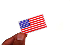 US Flag Patch White Border 2 Inch - 2x1.1 inch