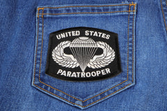 US Paratrooper Patch - 3.5x3 inch