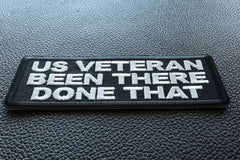 US VETERAN Been there done that patch - 4x1.5 inch