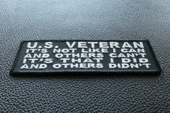 US Veteran It's Not Like I can and Others Can't It's that I did and Others Didn't Patch - 4x1.5 inch