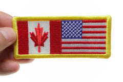 USA Canada Patch - 4x1.75 inch