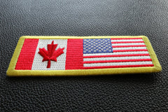 USA Canada Patch - 4x1.75 inch