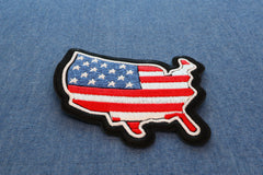 USA Patriotic Patch - 3x2.75 inch