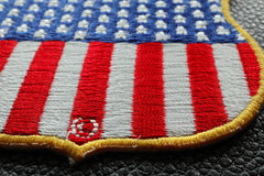 USA  Shield Flag Patch - 2.75x2.75 inch