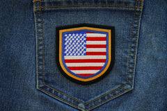 USA Shield Patch - 2.88x3 inch