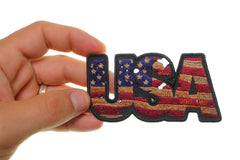 USA Vintage Patch Flag Patch - 4x2 inch