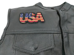 USA Vintage Patch Flag Patch - 4x2 inch