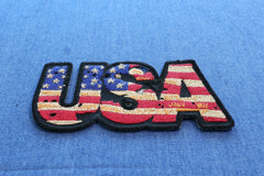 USA Vintage Patch Flag Patch - 4x2 inch