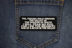 Valley Of The Shadow Of Death Patch - 4x1.5 inch