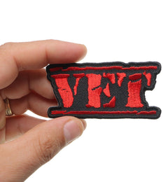 Vet Patch Old Stamper Red - 3x1.5 inches