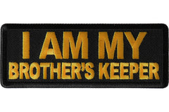 I am My Brother's Keeper Patch Yellow - 4x1.5 inch