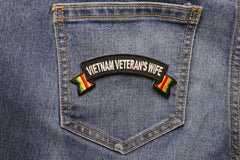 Vietnam Veteran's Wife Patch - 4x1.5 inch