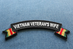 Vietnam Veteran's Wife Patch - 4x1.5 inch