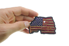 Vintage American Flag Patch - 3x2 inch