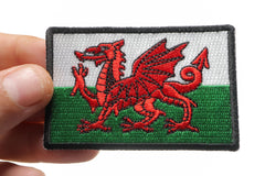 Wales Flag Patch - 3x2 inch