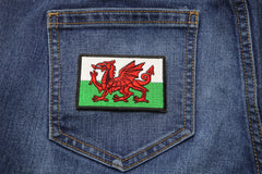 Wales Flag Patch - 3x2 inch