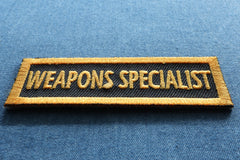 Weapons Specialist Patch - 3x1 inch