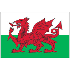 Wales Flag - The Red Dragon Flag Nylon Embroidered.