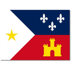 Acadiana Flag Cajun Layfayette - Made in USA.