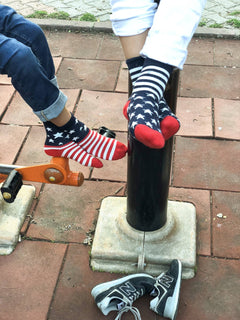 Kids USA Flag Patriot Socks.