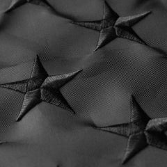 All Back American Flag Sewn Nylon Embroidered Stars.