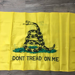 Gadsden Flag Double Sided "Dont Tread On Me" Nylon Embroidered 3x5 ft Pole Hem.