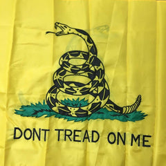 Gadsden Flag Double Sided "Dont Tread On Me" Nylon Embroidered 3x5 ft Pole Hem.