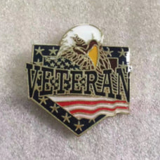 US Veteran Lapel Pin with an Eagle