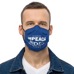 Premium Impeach Biden Blue face mask