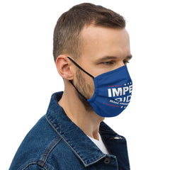 Premium Impeach Biden Blue face mask