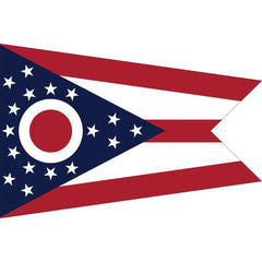 Ohio State Flag - Made in USA - Nylon Outdoor.