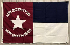 North Carolina Republic Antiqued Cotton Flag 3 x 5 ft. (Re-enactor quality).