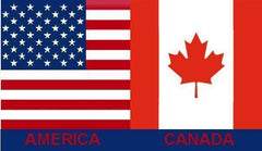 USA & Canada Flag 3x5 ft Economical.