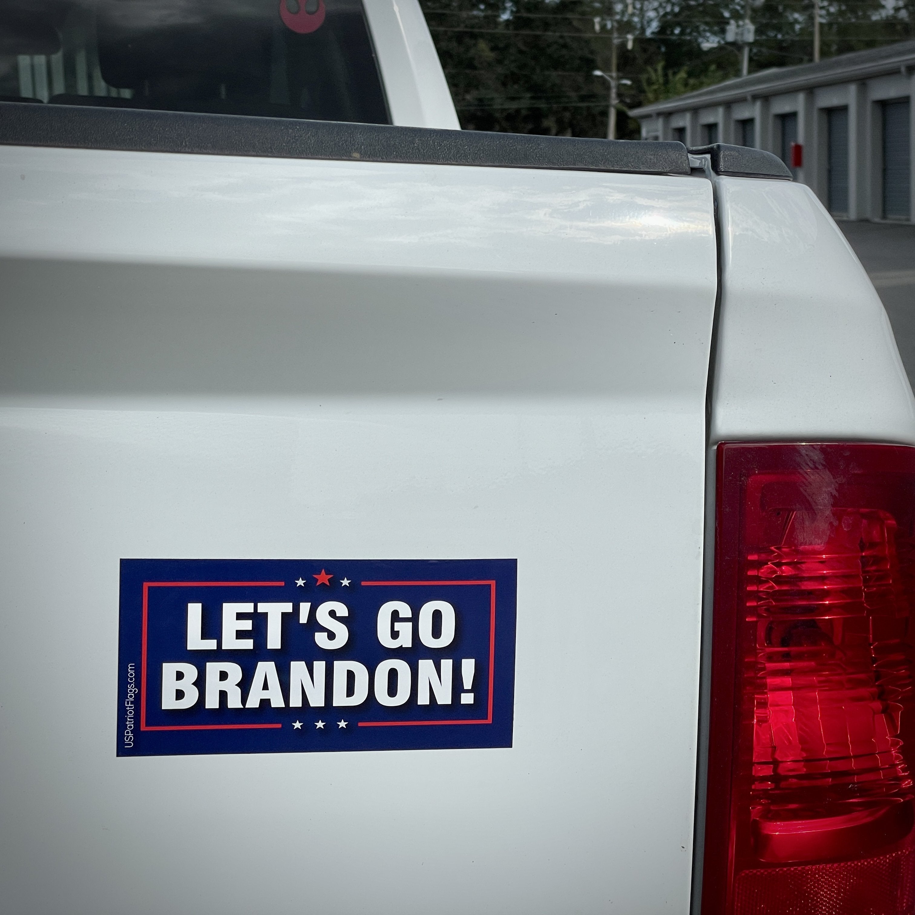 Free Let's Go Brandon Bumper Sticker - US Patriot Flags