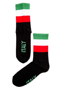 ITALY flag socks for men and women.