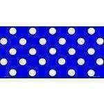 Polka Dots - White Dots on Royal Blue BlankSize: 6 inches X 12 inches ...