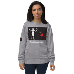 Blackbeard Lives Unisex organic sweatshirt.