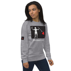 Blackbeard Lives Unisex organic sweatshirt.