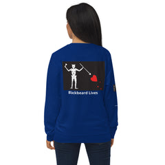 Blackbeard Lives Unisex organic sweatshirt.