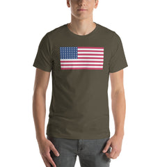 48 Star American Flag Unisex t-shirt