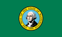 Washington State Flag - Made in USA - Nylon Outdoor.