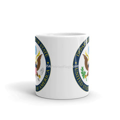 Dept of State White glossy mug