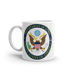 Dept of State White glossy mug