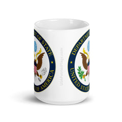 Dept of State White glossy mug